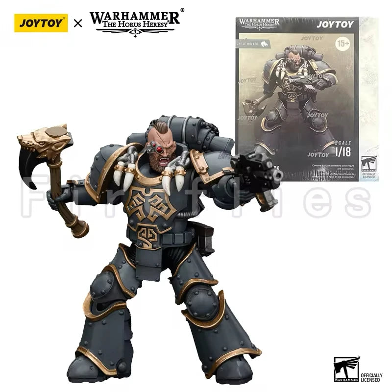1/18 JOYTOY Action Figure The Horus Heresy Space Wolves Grey Slayer Pack Anime Model Toy