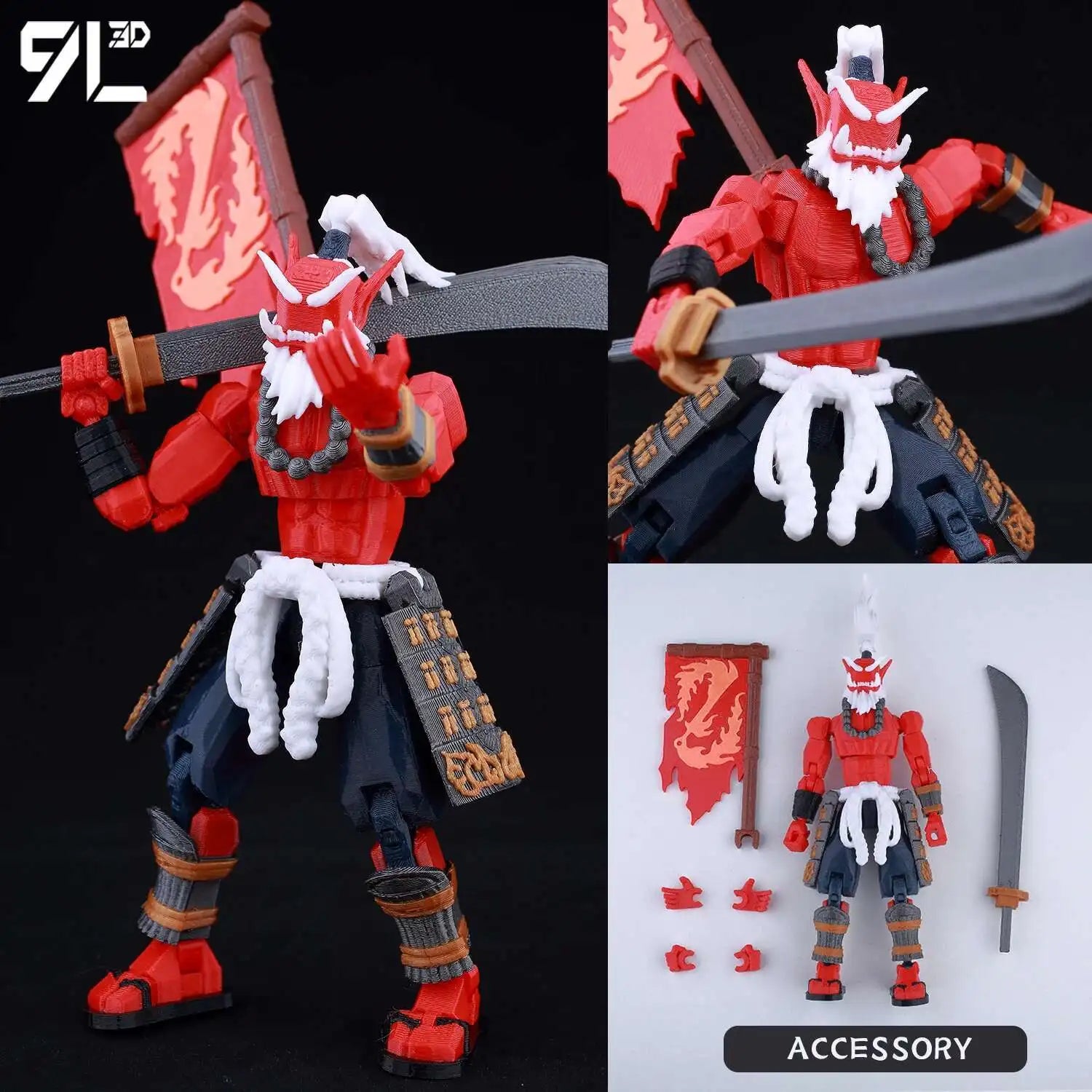 9L3D Cloud FFVII Figure Buster Sword Multi-Joint Articulated Lucky Dummy 13 Anime Action Model Posing Display Children Games toy