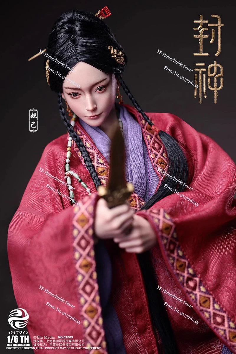 303Toys CT008 CT009 1/6 Queen Da ji CREATION OF THE GOD: KINGDOM OF STORMS Ancient Purple Red Robe 12" Female Action Figure