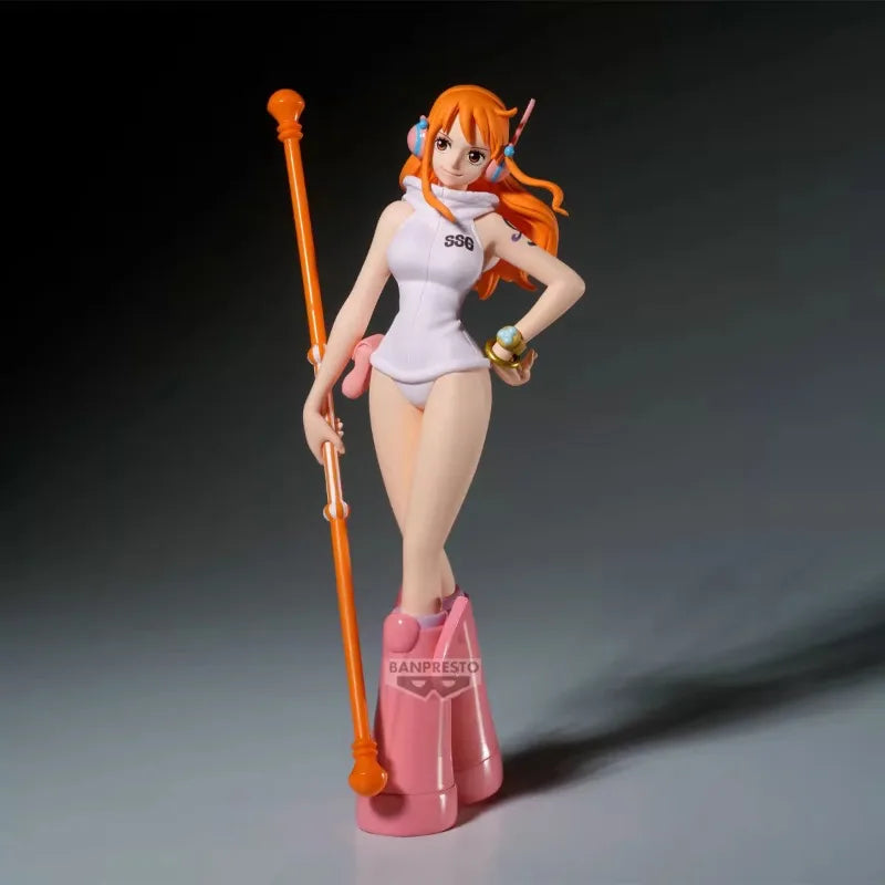 Bandai Original Banpresto Anime One Piece Shukko Nami Egghead PVC Actionfigur Modell Sammlerstück Geschenk