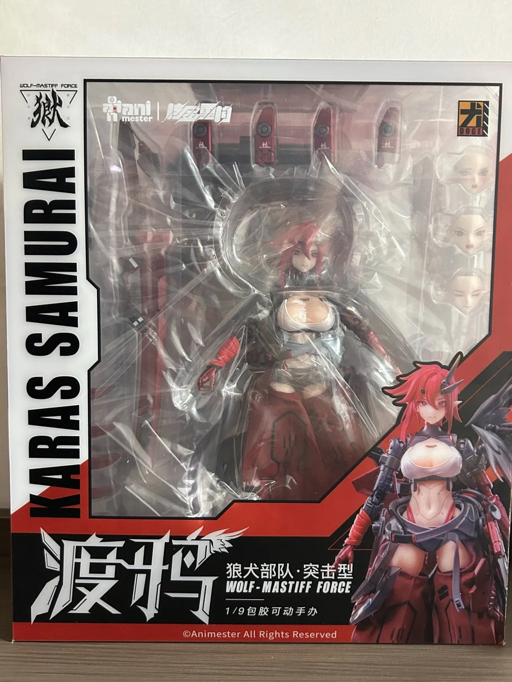 IN STOCK Animester Wolf Mastiff Force Karas Samurai Crow 1/9 Action Model Collectible Figure Toys