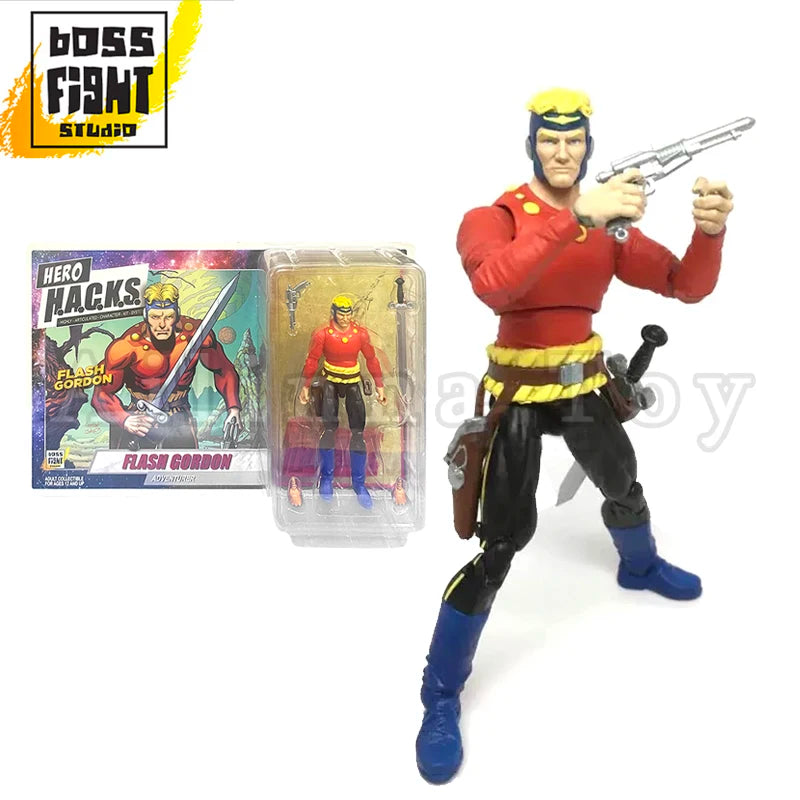 BFS 1/18 3.75inch Action Figure Vitruvian H.A.C.K.S Series Flash Gordon Comic Ming the Merciless Hero Anime