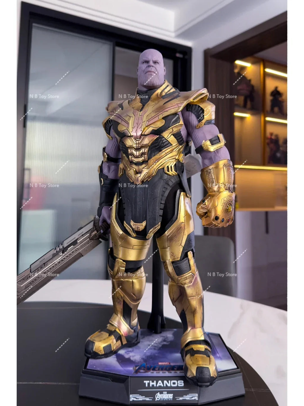In Stock  Genuine HOTTOYS HT Marvel MMS529 Avengers 4 Thanos 3.0 Action Figure Model Toys
