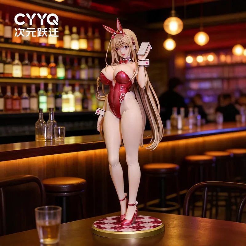 CYYQ Nikke Viper Bunny Girl Figure Sexy Anime Character Statue Desktop PC Case Decor Collectible Ornament For Anime Game Fans