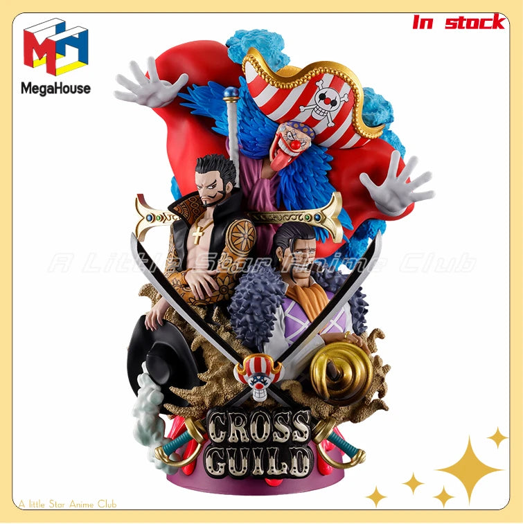 In Stock Original MegaHouse Puchirama SeriesDX LOGBOX ONE PIECE 03 Cross Guild Gift Figure Model