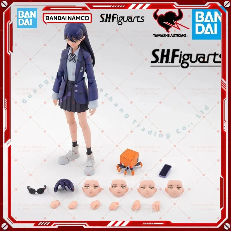 Bandai S.H.Figuarts SHF Gundam GQuuuuuux Nyaan Amate Yuzuriha Machu Anime Full Action Figure Finished Model Kit Toy Gift for kid