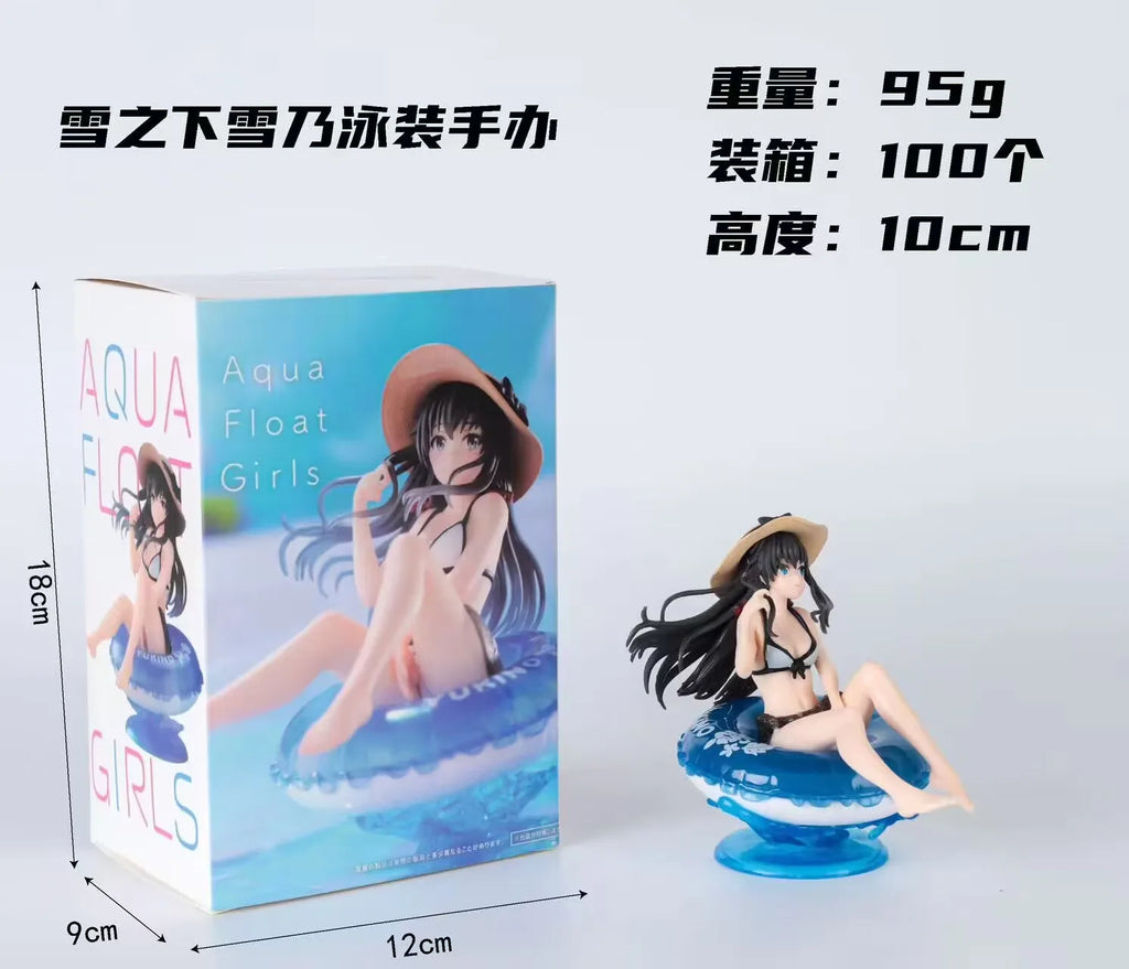 10CM Anime Yukinoshita Yukino Figure Swimsuit Yuigahama Yui My Youth Romantic Comedy Is Wrong As I Expected Figure Toy Gift PVC