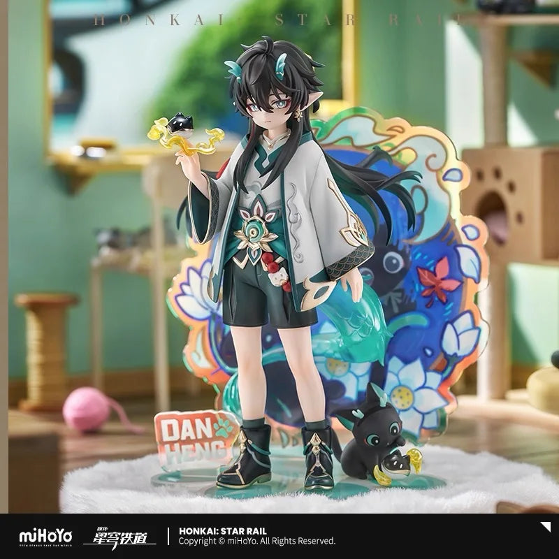 Pre Sale miHoYo Official Genuine Honkai Star Rail Little Cat Series DANHENG Drinking the Moon Figure Cosplay Anime Game Gifts