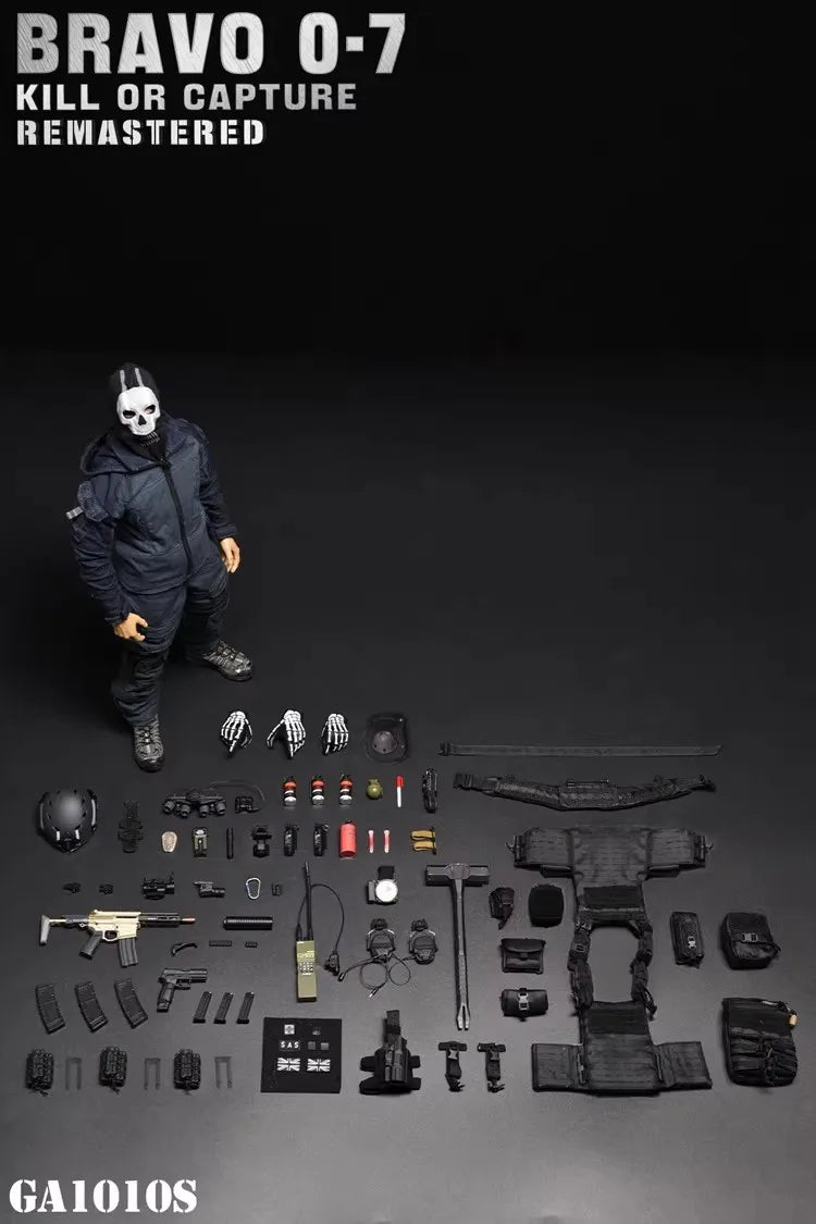 Easy&Simple ES GA1010S 1/6 Scale Soldier Bravo 0-7 Kill Black Version Full Set 12" Action Figure Model Toy In Stock