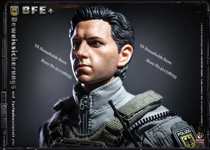 KT8008 1/6 BFE+ Counter Terrorism PolIze Force Cloth Man Action Figure Mini Static Rifle Model Ornament 12" Full Set Soldier