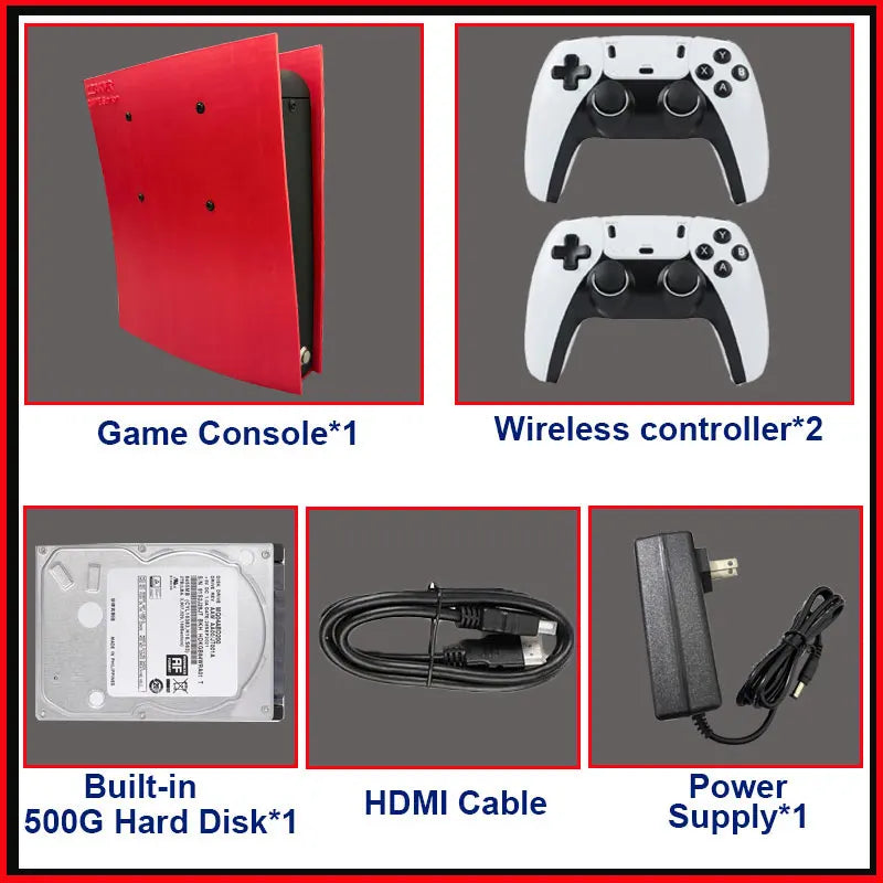 70000 + Spiele Retro-Spielkonsole X2 60 + Emulatoren 500 GB Batocera I3-3110M für Wii PS2 PSP GameCube N64 Wireless-Griff 4K HD TVBox 