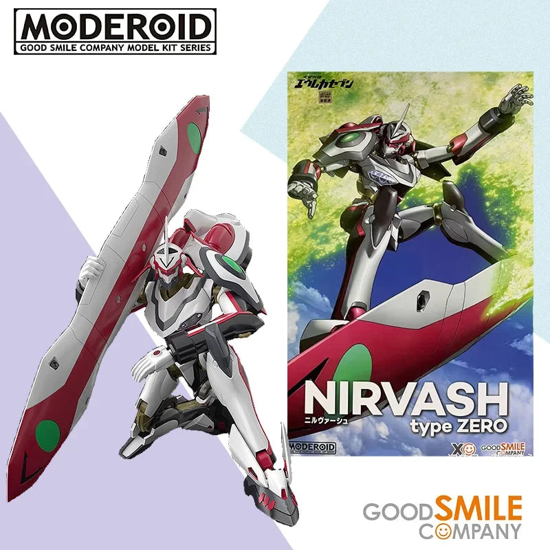 Original box Goodsmile Company MODEROID NIRVASH type Zero Figure Finished Model kit PVC Anime full Action Toy Gift forkidSOLDIER