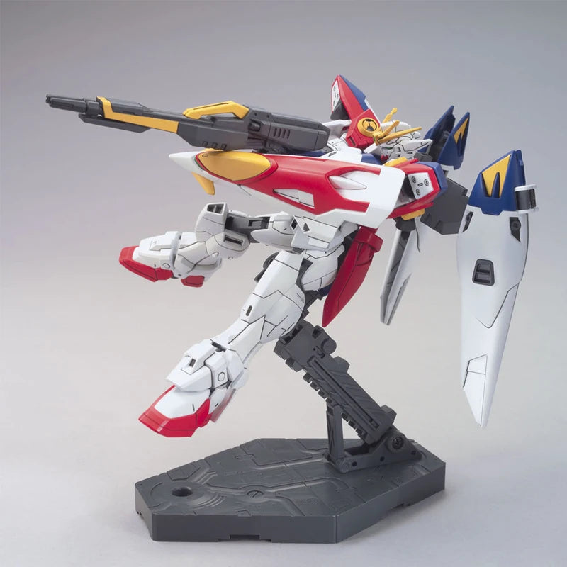 Bandai Original Echte Figur Gundam Modell Kit HGUC 1/144 XXXG-00W0 Flügel Gundam Null Sammlung Action Figur Modell Spielzeug Geschenke