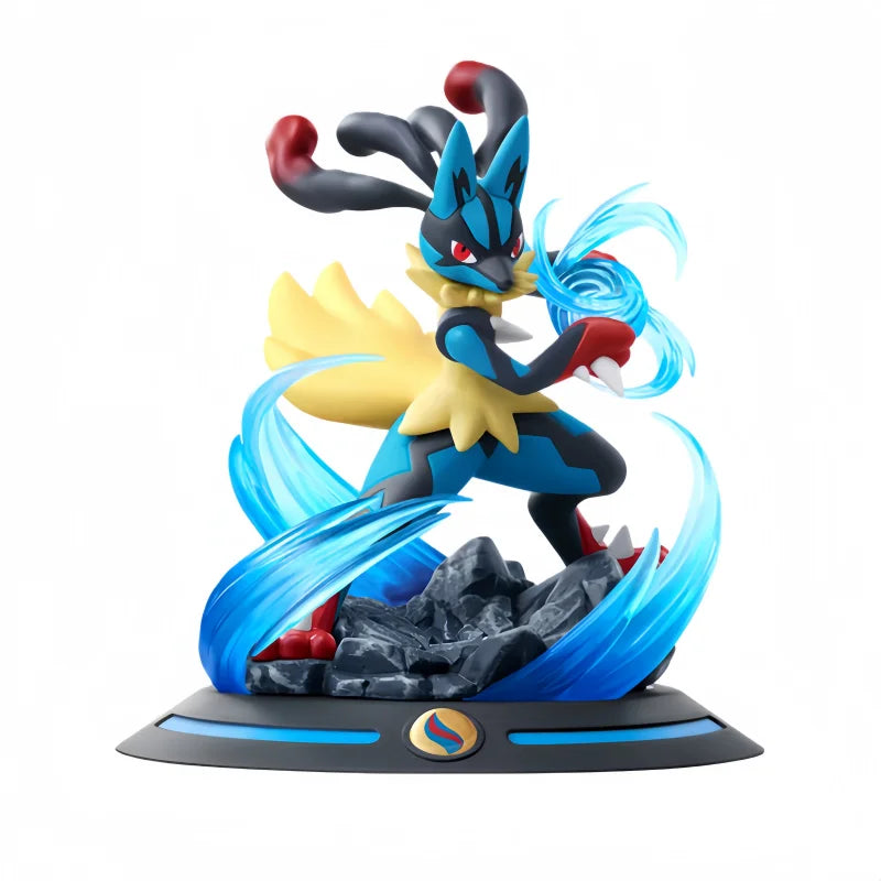 Pokemon Anime Action Figures Mega Lucario Funism Original Genuine Home Model Figurine Desktop Collect Ornaments Toy Gift