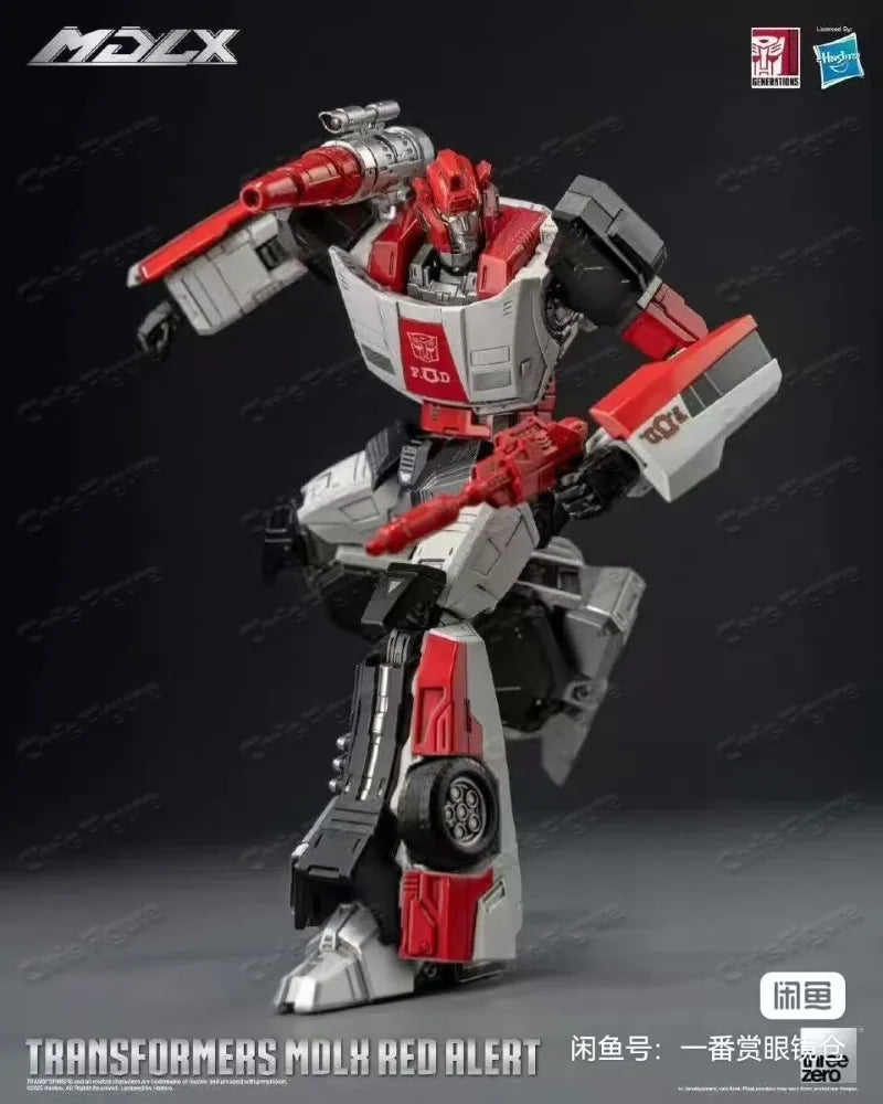 In Stock Original ThreeZero 3A G1 MDLX Transformed Into Red Alert Action Figure Boutique Collection Gift