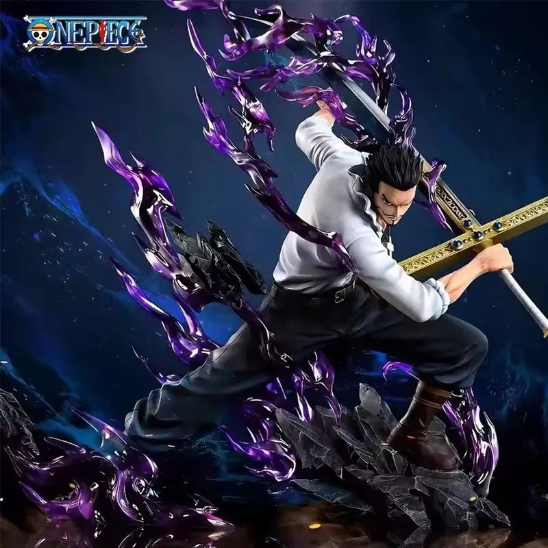 One Piece Dracule Mihawk Фигурки Mi Hawk Екшън Фигурка 35см PVC Статуя Модел Колекция Декорация Детски играчки Подаръци