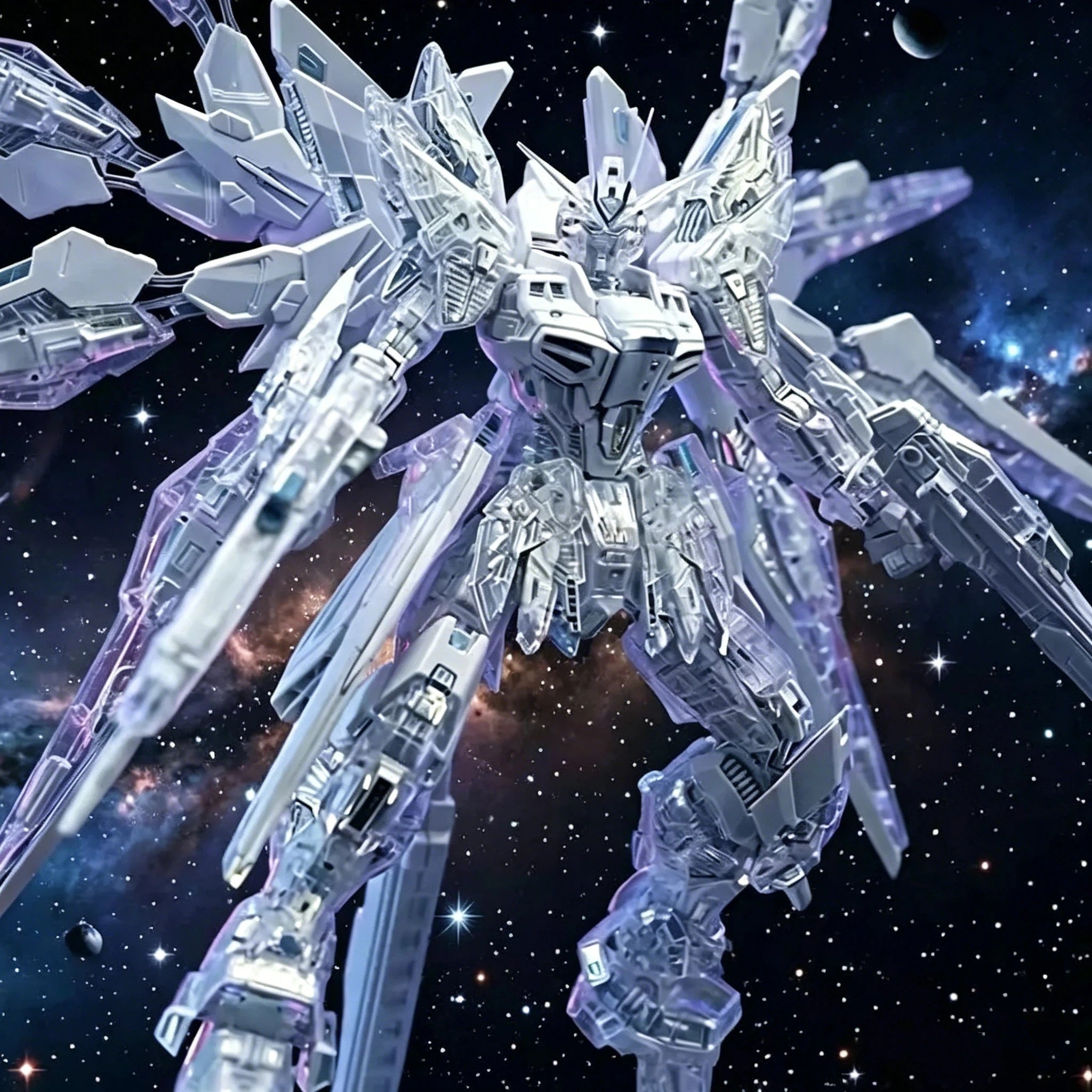 CHANGLONG 7701 MGEX 1/100 Zgmf-X20A Strike Freedom Twilight Clear Coating Assembly Model Kit Anime Figure Collectible Gift