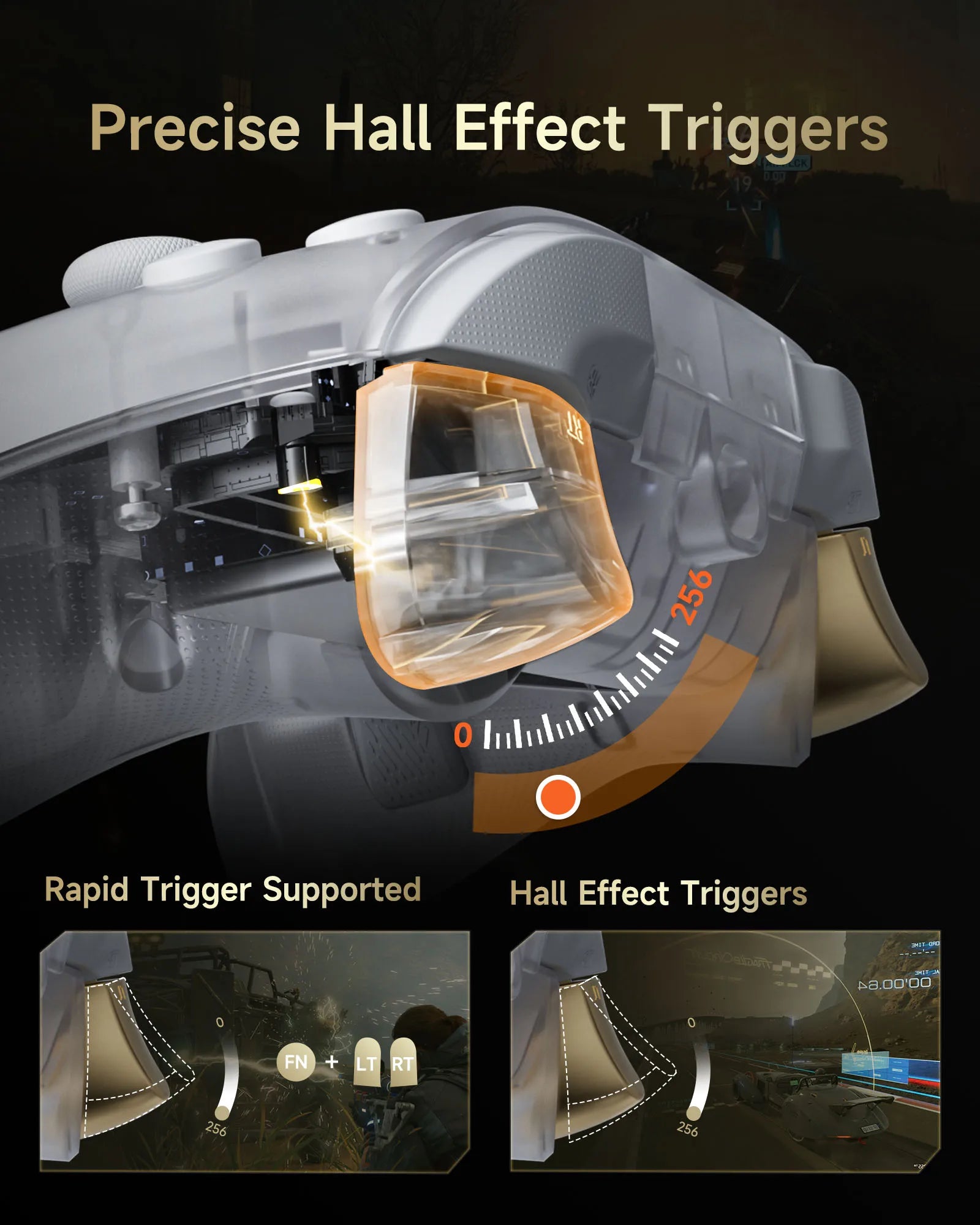 EasySMX D05 Wireless Gamepad for Nintendo Switch PC with Charging Dock RGB Hall Effect Joysticks Game Controller for Windows