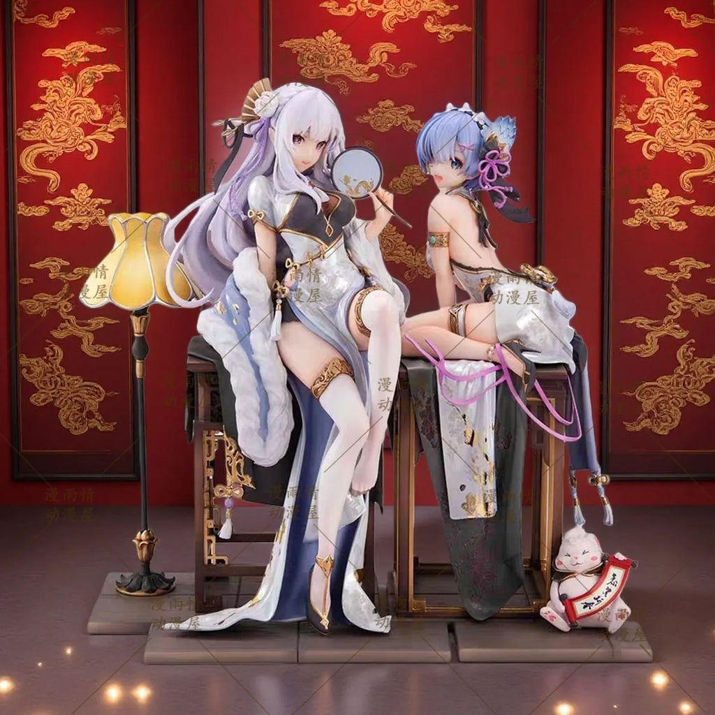 23cm Re:Life In A Different World From Zero Emilia Anime Figures Emilia Rem Action Figures Pvc Model Ornamen Toys Doll Gifts