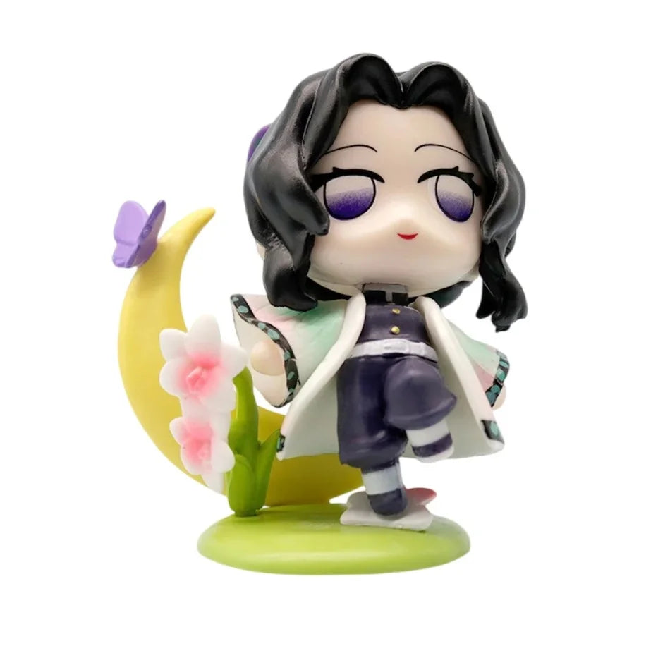 12 Styles Demon Slayer Anime Figure Set Q Version PVC Collectible Model Toy for Kids Adults Anime Fans Gift