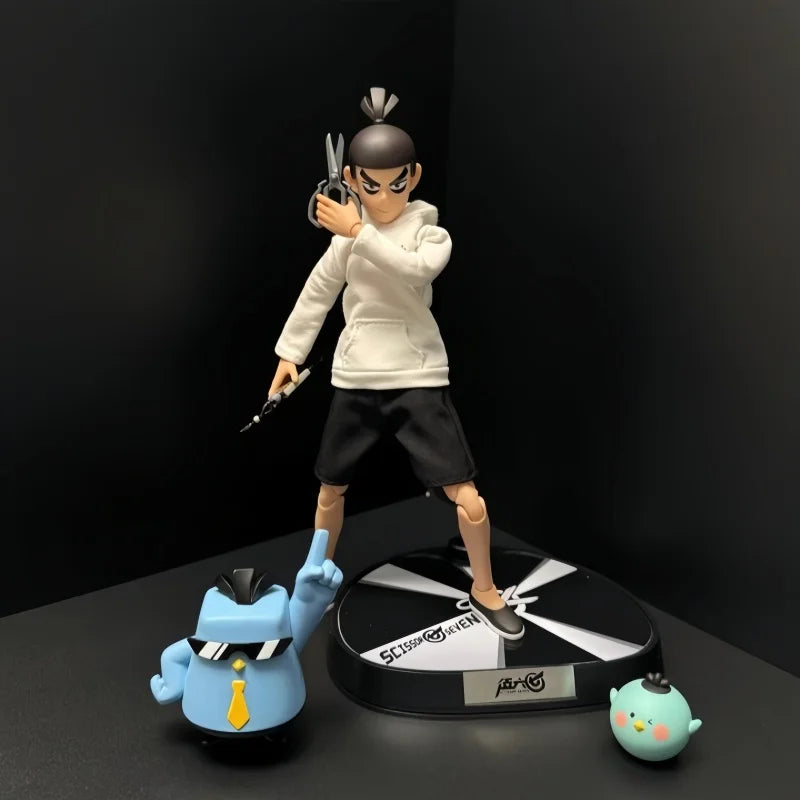 New 22cm Scissor Seven Action Figure 1/8 Joint Movable Doll Creative Model Toy Desktop Ornament Collectible Boy Chrismas Gift