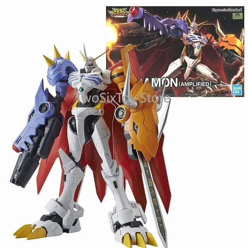 Original Bandai Digimon Adventure WarGreymon Omegamon Beelzebumon Gallantmon Alphamon Paildramon Action Figure Model with box