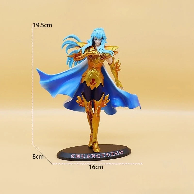 Anime Saint Seiya gold saints Statue model Desktop decoration GK Collection handmade model PVC material.toy gift kid