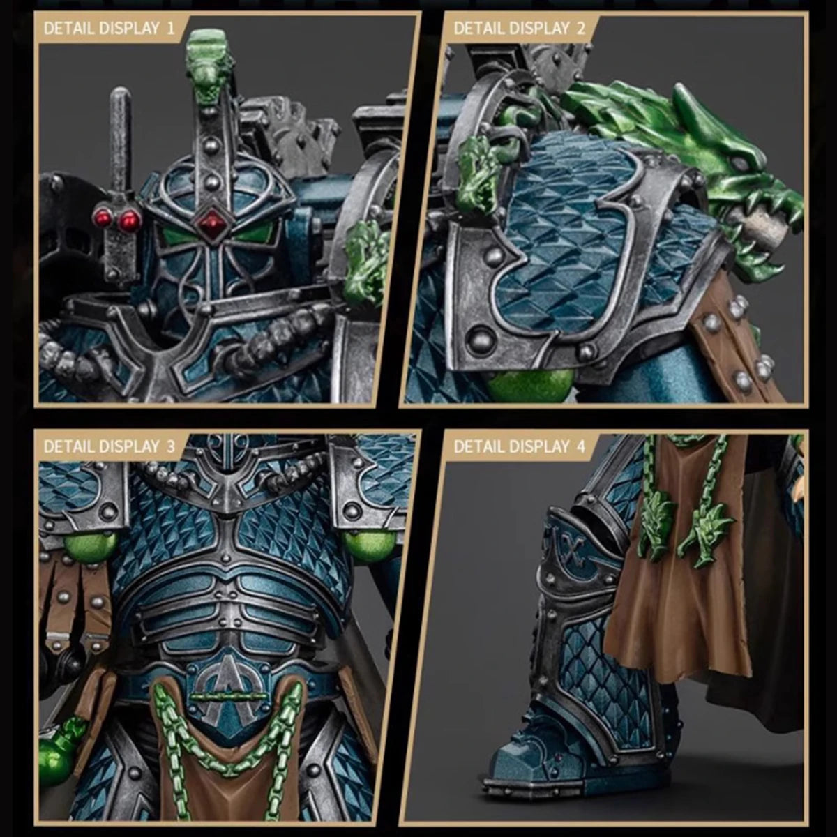JOYTOY Warhammer 30K Alpha Legion Action Figure 1/18 Alpha Legion Alpharius Anime Figure Articulated Joints Collection Model Toy