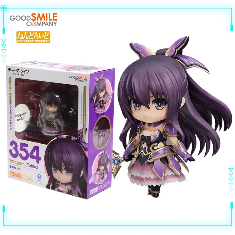 GSC Original Genuine Date A Live Yatogami Tohka Nendoroid 354 Anime Girl 10cm Q Version Collection Model Toy Action Figures Gift