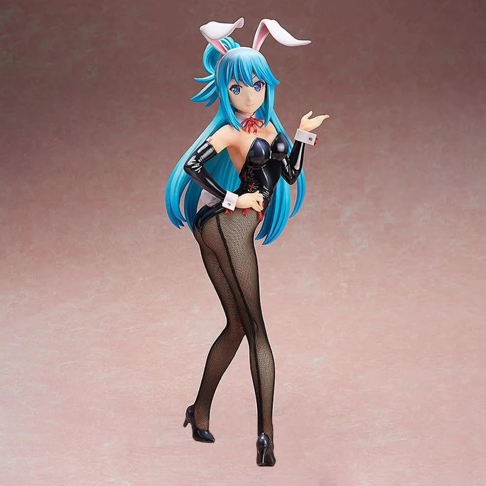 ‌1/4 Scale Konosuba Anime Bunny Girl Figure - Aqua/Megumin/Darkness Pvc Statue Model Collection Desktop Decoration Gift For Boys