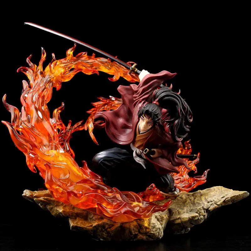 Anime Demon Slayer Akaza Figures Rengoku Kyoujurou Kokushibo Action Figure PVC Figurine Model Ornament Collectible Table Crafts