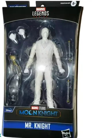 Original Hasbro Marvel Legends Series Moon Knight MR.KNIGHT Anime Figure Toy Collection Model