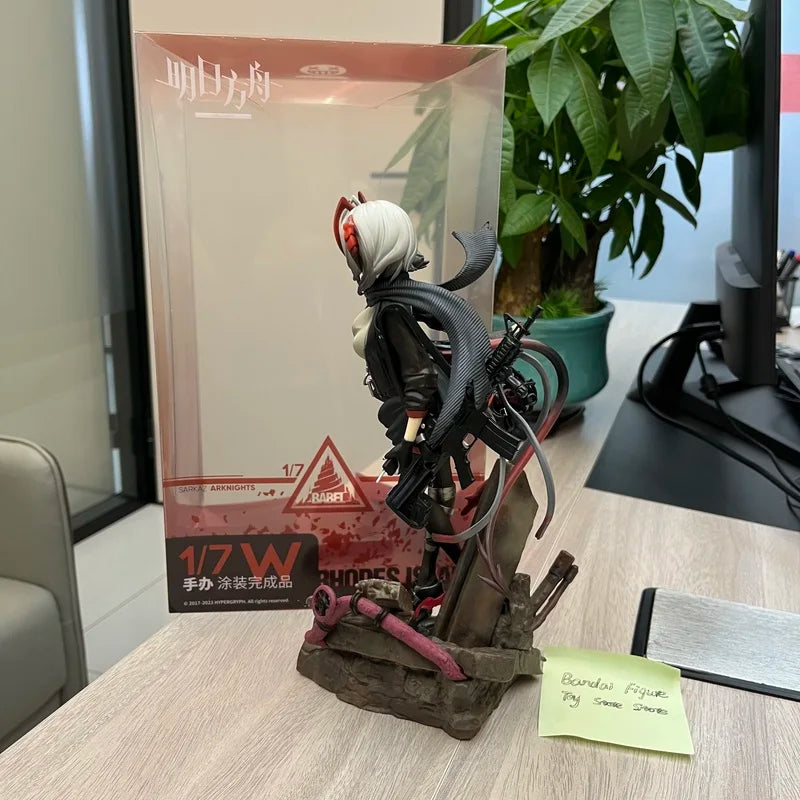 Arknights Anime Figure W Sarkaz Mercenary Figures Armed Beautiful Girl Statue Model Collection Desktop Decoration Toys Gift