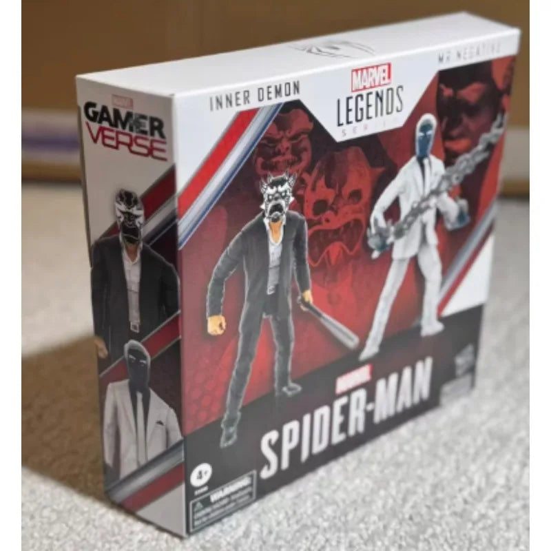 Original Hasbro Marvel Legends Series SPIDER-MAN INNER DEMONM & MR.NEGATIVE Anime Figure Collection Model Toys