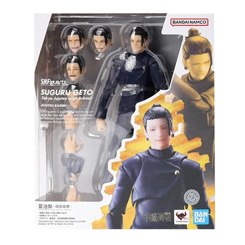 In Stock BANDAI SHF Jujutsu Kaisen Satoru Gojo Suguru Geto Jujutsu High School Action Figure Original Toys Collection Model Gift