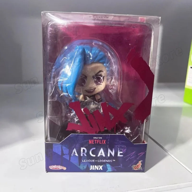 In Stock Original League of Legends Jinx Vi Q Version Figure Anime Figure