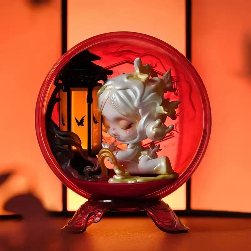 POP MART SKULLPANDA Серията Mirage Blind Box Toys Kawaii Anime Фигурка Изненада Мистериозна Кутия Кукли Момичета Подарък