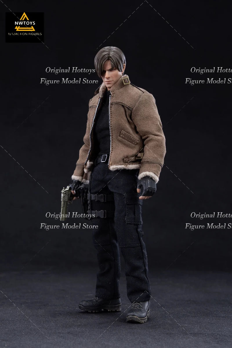 In Stock Nwtoys 1/12 Scale Male Soldier Leon Police Game Character Full Set 6-inches Action Figure Model Doll Collection