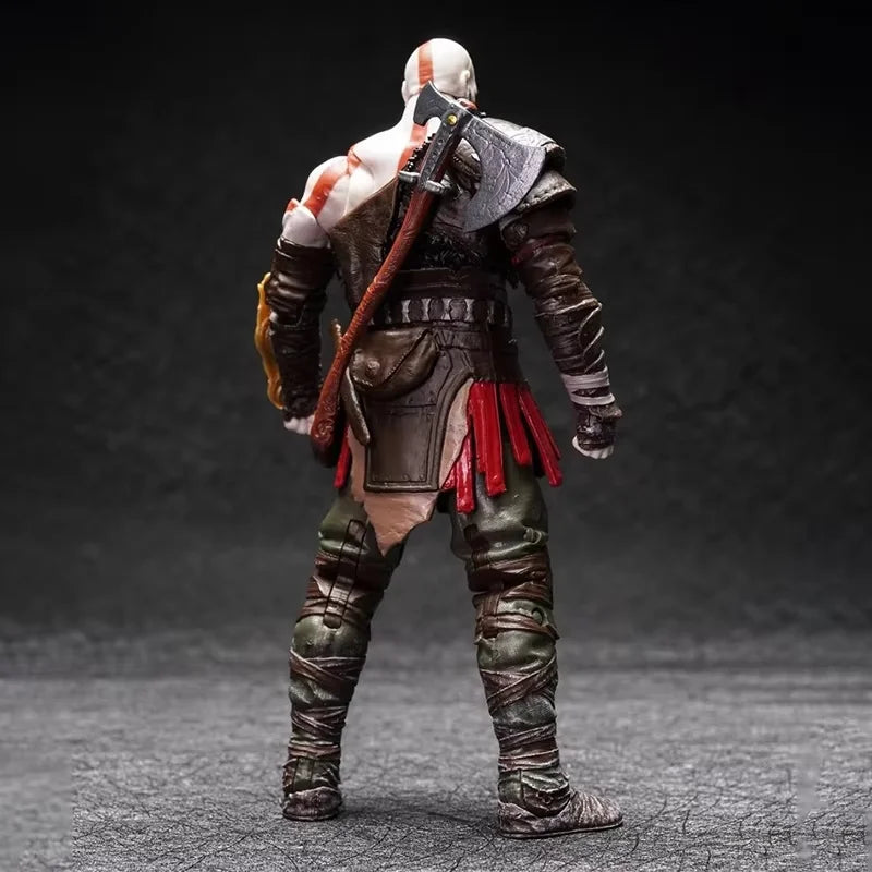 Kratos Model God Of War Ragnarok Figuras Game Action Figure Toys Anime 6-Inch Collectible Figurine Movable Doll Display Gift