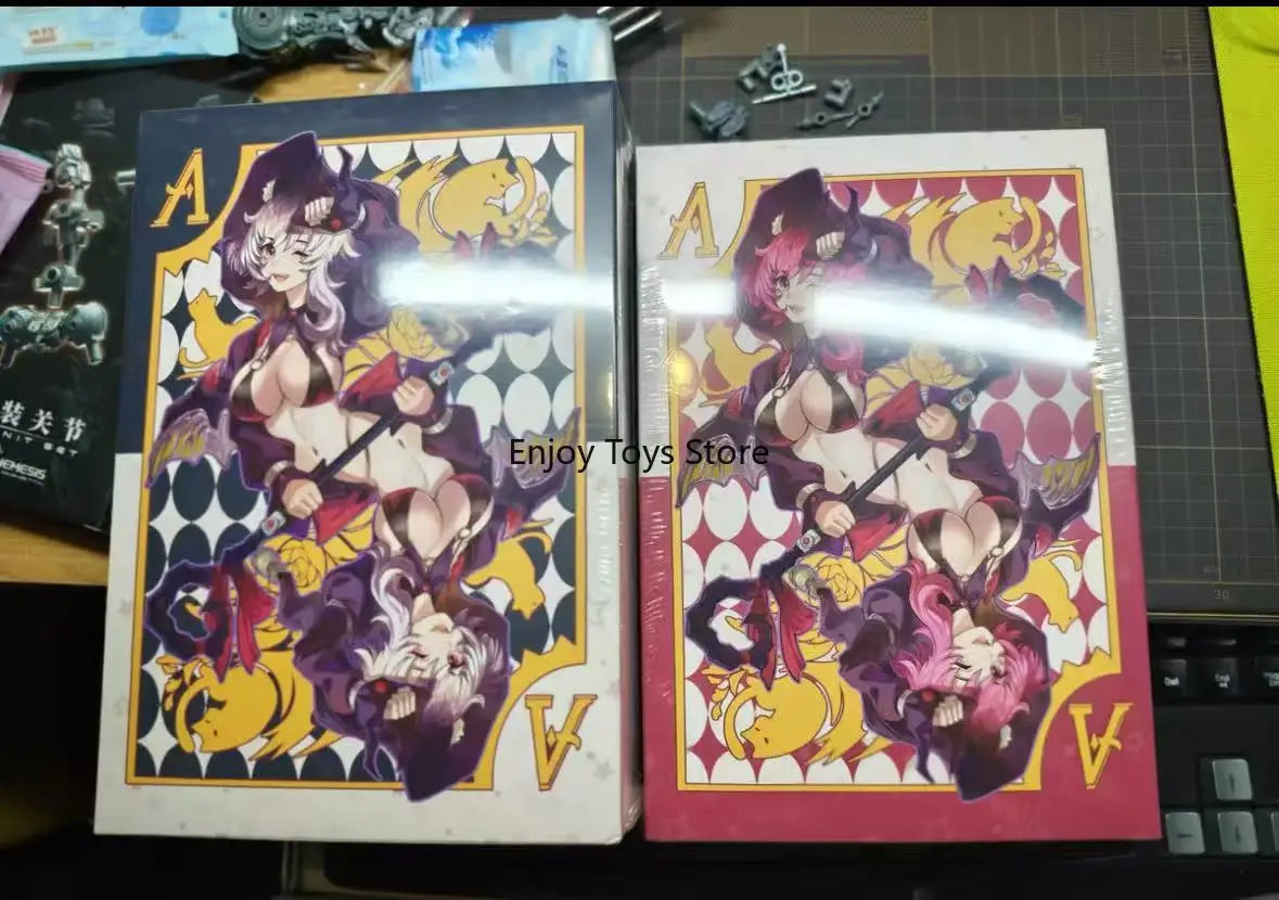 In Stock Dimensional Concrete Witch Apprentice Neko Hoshikawa 1/12 Movable Finished Figure Red Hair/black Hair