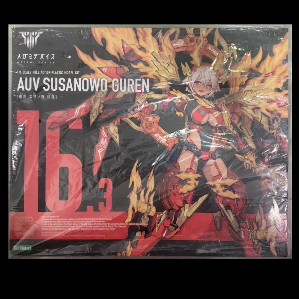 In Stock Original Genuine Kotobukiya Model Kits Megami Device (16) Auv Susanowo & Guren & Souen 1/1 H=200~220mm Mecha Girl Model