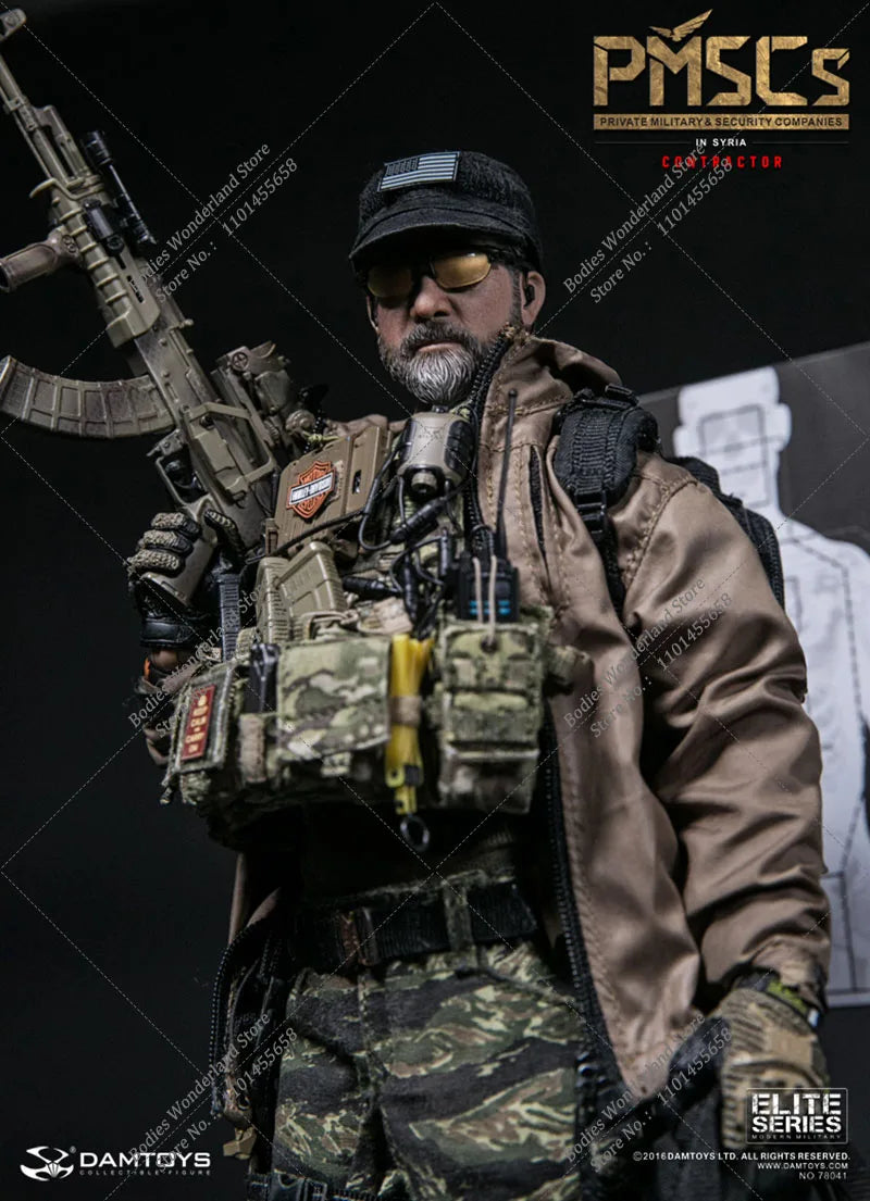 DAMTOYS DAM 78041 1/6 PMSCs Military Security Contractor in Syria 12'' Male Solider Action Figure Model Full Set with Weapon