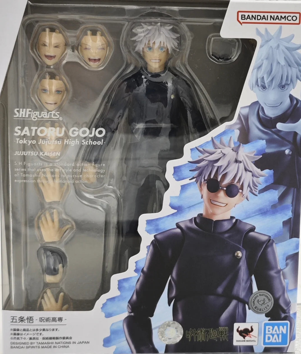 Bandai Original Jujutsu Kaisen Figure Gojo Satoru Itadori Yuji Fushiguro Megumi Kugisaki Nobara Anime Model Toy Gifts