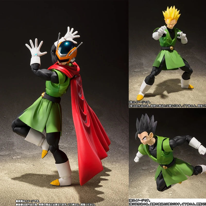 Bandai Souls Limited SHF Dragon Ball Masked Superman Great Saiyaman Son Gohan Anime Action Figure Brinquedos Toy Model Gift