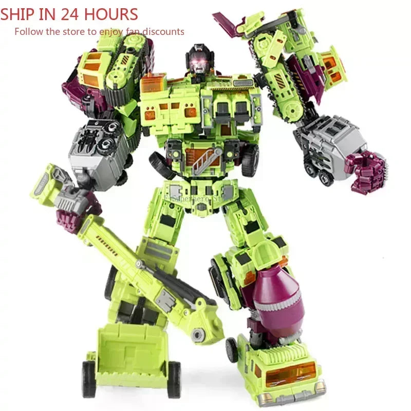 NBK Devastator 6in1 Combiner GT G1 Transformation Action Figure Toy Masterpiece Movie Model MP Deformation Car Robot Kid Gifts