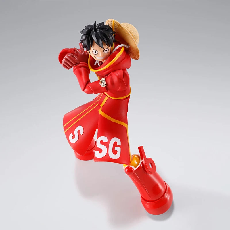 Bandai Original One Piece Modellbausatz Anime Figuren SHF Monkey D.Luffy Future Island Egghead Actionfigur Sammlermodell Spielzeug