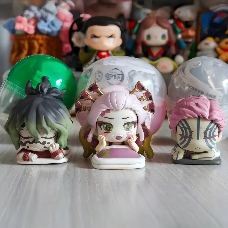 In Stock Stasto Genuine Demon Slaye Rui Daki Gyutaro Akaza Ju No Kata New Color Arc Gashapon Pvc Anime Figure Toys Collect Gifts