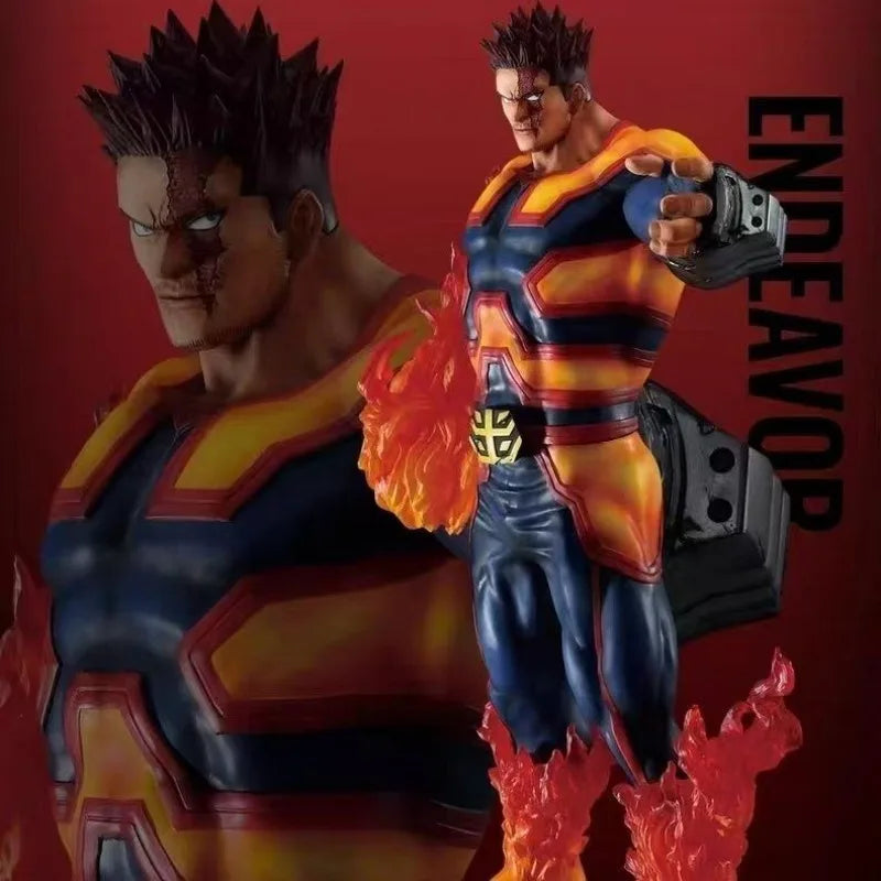 In Stock Original Bandai My Hero Academia Ichiban Kuji Endeavor Anime Action Figures Model Toys desktop Ornament collect Gifts