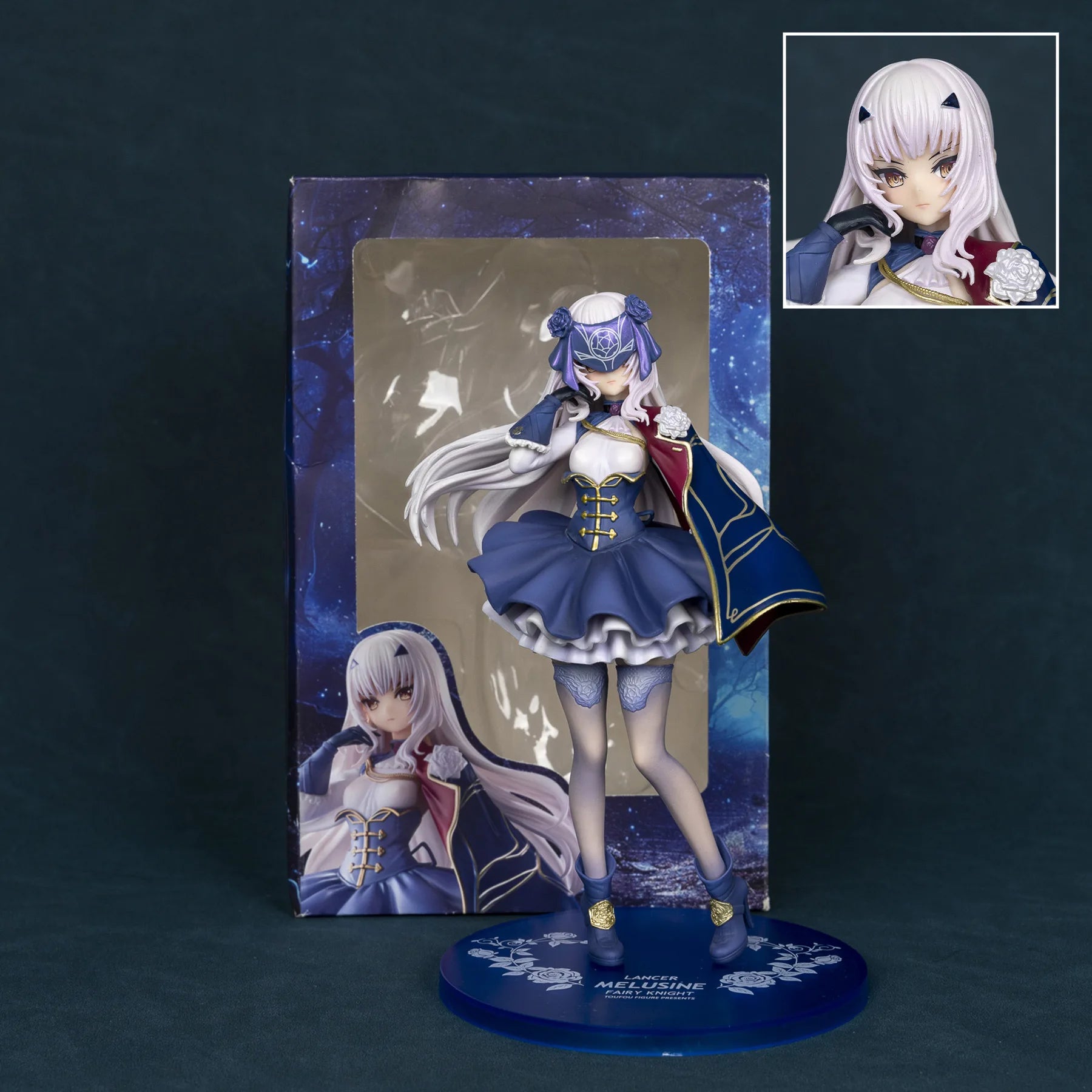 Fate Fairy Knight Mei Liuzhina Anime 2D-Modell Sammlerpuppe Orientalische menschliche Form Orchideen-Design Schönes Mädchen Weihnachtsgeschenk