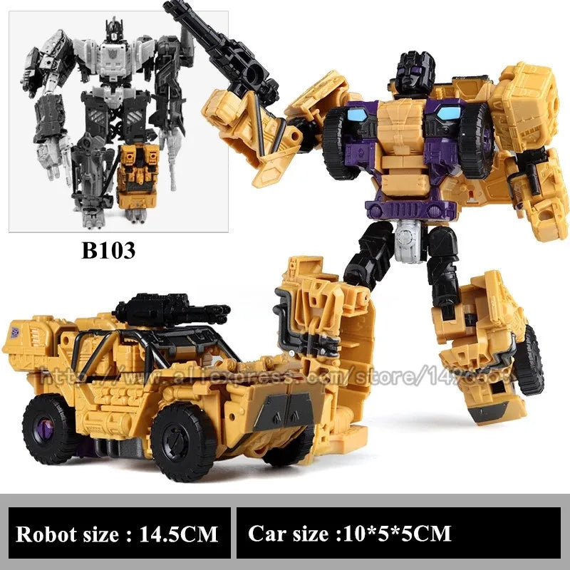 HAIZHIXING NEW 5 IN 1 Transformation Classic Devastator Model Toys G1 Robot Car Aircraft Tank Model Anime Action Figure Kids